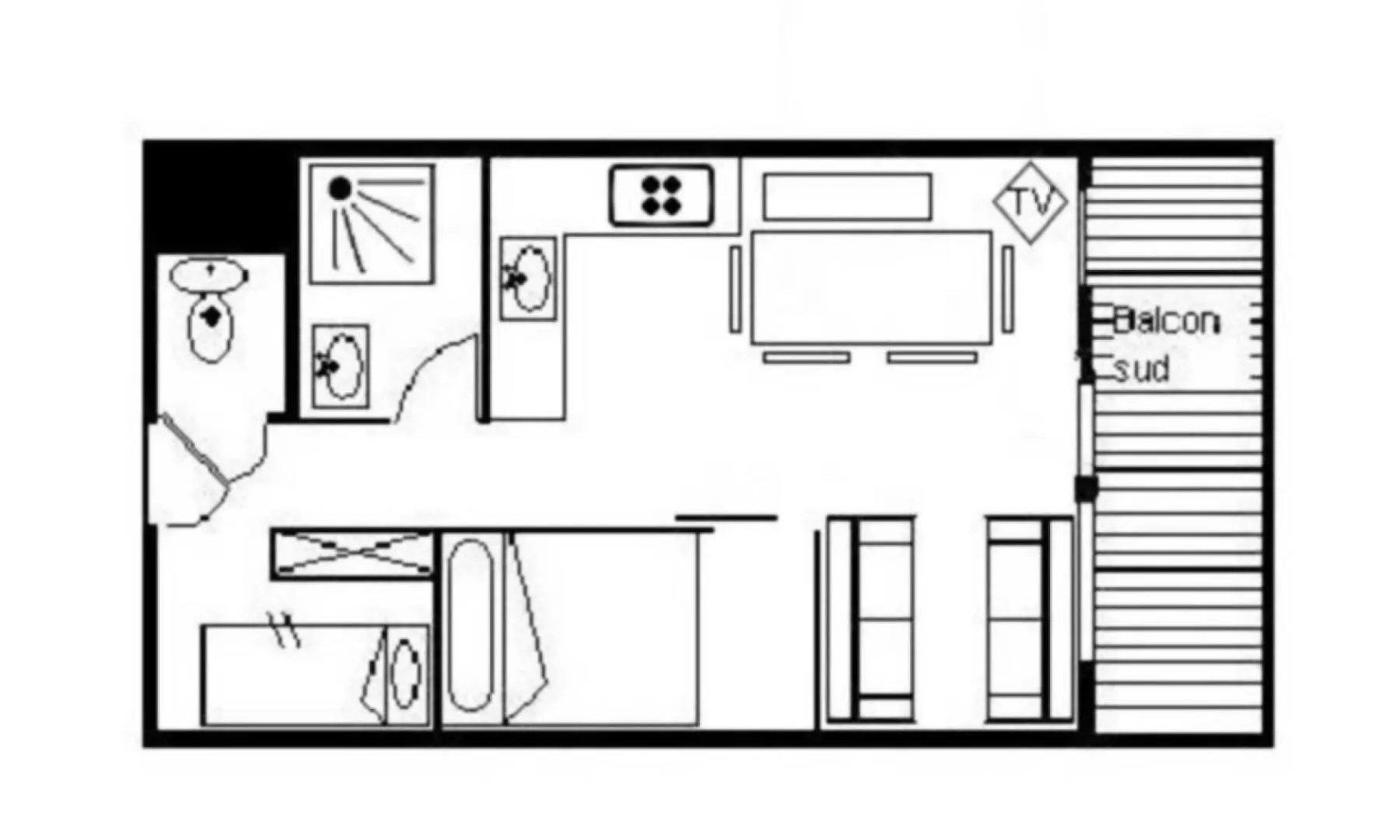 Residence Boedette A - Appartement Confortable - Depart Et Retour Skis Aux Pieds - Balcon Mae-1004 サン・マルタン・ド・ベルヴィル 0*,  フランス